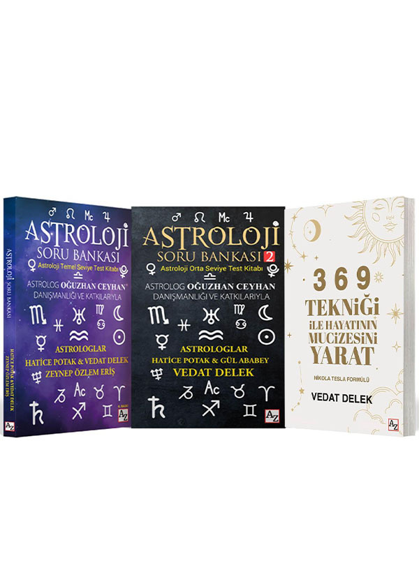 Astroloji 3'lü set - Hatice Potak - Gül Ababey - Vedat Delek & Funda Akosman